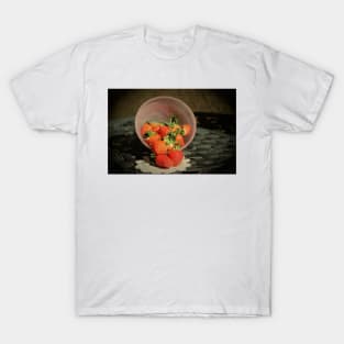 Strawberries in a Glass Bowl - Old World Stills Series T-Shirt